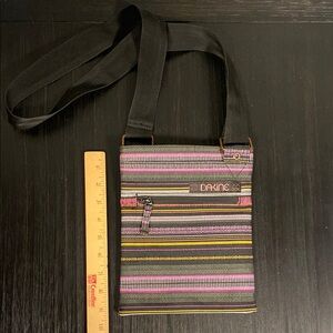 Dakine Multicolor Crossbody Bag, pink/black/yellow/white. Like New, never used.